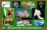 Elements of Literature. Character The people (or animals, things, etc. presented as people) appearing in a literary work.