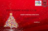 PERTHSHIRE RUGBY CLUB GRAND CHRISTMAS DRAW 2014 TO BE DRAWN ON SATURDAY 13 TH DECEMBER TICKETS £1.