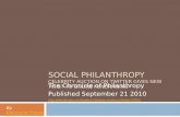 SOCIAL PHILANTHROPY CELEBRITY AUCTION ON TWITTER GIVES NEW TWIST TO ONLINE FUNDRAISING The Chronicle of Philanthropy Published September 21 2010