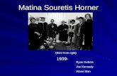Matina Souretis Horner 1939- (third from right) Ryan DuBois Joe Kennedy Woori Shin.