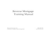 IReverse Home Loans, LLC(800) 486-8786 a Subsidiary of Hopkins Federal Savings Bank Reverse Mortgage Training Manual.