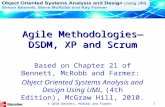 © 2010 Bennett, McRobb and Farmer1 Agile Methodologies—DSDM, XP and Scrum Based on Chapter 21 of Bennett, McRobb and Farmer: Object Oriented Systems Analysis.