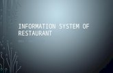 INFORMATION SYSTEM OF RESTAURANT OSIS – TERM PROJECT.