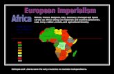 Britain, France, Belgium, Italy, Germany, Portugal and Spain carved up Africa taking raw materials and markets (Diamonds, coal, ivory, rubber, metals,