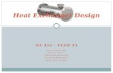 ME 414 – TEAM #1 JENNIFER HACKER JESSE KENDALL CHRISTOPHER ROGERS BRANDON RODRIGUEZ ALEK VANLUCHENE Heat Exchanger Design.