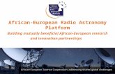 African-European Radio Astronomy Platform Building mutually beneficial African-European research and innovation partnerships Presentation by Takalani Nemaungani.