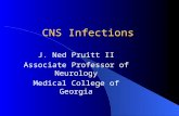 CNS Infections J. Ned Pruitt II Associate Professor of Neurology Medical College of Georgia.