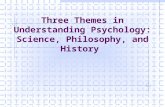 Three Themes in Understanding Psychology: Science, Philosophy, and History.