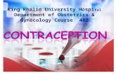 King Khalid University Hospi tal Department of Obstetrics & Gynecology Course 482.