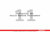 11 Copyright © 2005, Oracle. All rights reserved. Configuring the Oracle Network Environment.