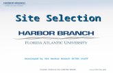 Site Selection Developed by the Harbor Branch ACTED staff.