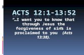 “…I want you to know that through Jesus the forgiveness of sins is proclaimed to you” (Acts 13:38).