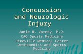 Concussion and Neurologic Injury Jamie B. Varney, M.D. CAQ Sports Medicine Pikeville Medical Center Orthopedics and Sports Medicine.