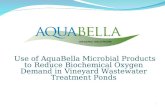 Use of AquaBella Microbial Products to Reduce Biochemical Oxygen Demand in Vineyard Wastewater Treatment Ponds 1.