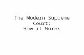 The Modern Supreme Court: How it Works. How Does a Case Reach the Supreme Court? Criteria For Any Case 1)Must be an actual dispute (No hypotheticals)