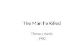 The Man he Killed Thomas Hardy 1902. Thomas Hardy 1840-1928 Hardy lived in the Victorian Age The Victorian Age is characterized by : Industrial growth.