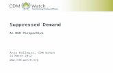 Suppressed Demand An NGO Perspective Anja Kollmuss, CDM Watch 24 March 2012 .