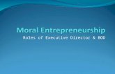 Roles of Executive Director & BOD. Inner-Workings of the HSO Moral entrepreneurship: maintaining viability HSO structure HSO Innovation (Staying Fit case)