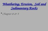 Weathering, Erosion, Soil and Sedimentary Rocks Chapter 8 & 5.
