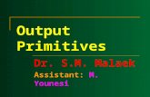 Output Primitives Dr. S.M. Malaek Assistant: M. Younesi.