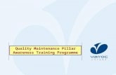 Quality Maintenance Pillar Awareness Training Programme.