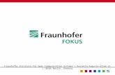 Fraunhofer Institute for Open Communication Systems | Kaiserin-Augusta-Allee 31 | 10589 Berlin, Germany.