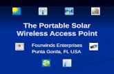 The Portable Solar Wireless Access Point Fourwinds Enterprises Punta Gorda, FL USA.