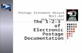 Postage Statement Wizard Mail.dat Web Services The 1-2-3 of Electronic Postage Documentation.