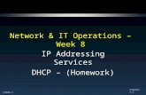 CCNA4-1 Chapter 7-1 Network & IT Operations – Week 8 IP Addressing Services DHCP – (Homework)