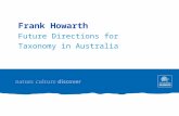 Frank Howarth Future Directions for Taxonomy in Australia