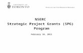 NSERC Strategic Project Grants (SPG) Program February 10, 2011.