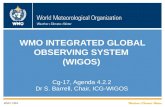 WMO WMO INTEGRATED GLOBAL OBSERVING SYSTEM (WIGOS) Cg-17, Agenda 4.2.2 Dr S. Barrell, Chair, ICG-WIGOS WMO; OBS.