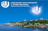 Lobachevsky State University of Nizhni Novgorod - National Research University –One of the leading universities in Russia –About 32.000 students, 19 departments,