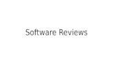 Software Reviews. Introduction/Motivation When creating written documents, it is a good idea to have someone else proof read your work. Oftentimes an.