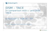 1 DSM – TACE in comparison with c- and DEB-TACE EmboCept ® S, DSM 35 – 50* *) DSM = degradable starch microspheres (Amilomer)
