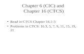 Chapter 6 (CIC) and Chapter 16 (CTCS) Read in CTCS Chapter 16.1-3 Problems in CTCS: 16.3, 5, 7, 9, 11, 15, 19, 21.