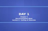 DAY 1 Chapter 5 How Ecosystems Work Section 2: Cycling of Materials.