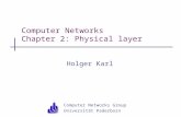 Computer Networks Group Universität Paderborn Computer Networks Chapter 2: Physical layer Holger Karl