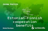 Estonian-Finnish cooperation benefits Jorma Kallio.