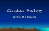 SC/NATS 1730, IX 1 Claudius Ptolemy Saving the Heavens.