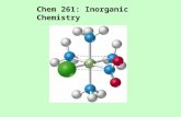 Chem 261: Inorganic Chemistry. The elements in the periodic table are often divided into four categories: (1) main group elements, (2) transition metals,