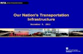 December 9, 2011. OUR NATION’S TRANSPORTATION INFRASTRUCTURE 1 Roads & Highways Airports & Airways Rail Urban Transit Ports & Waterways Pipeline.
