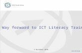 12 November 2010 New Way forward to ICT Literacy Training.