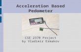 Acceleration Based Pedometer CSE 237B Project by Vladimir Ermakov.