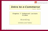 CONFIDENTIAL Copyright © 2001 by Marketspace LLC Chapter 7 Enhanced Lecture Slides Branding Rayport, Jaworski Intro to e-Commerce Exhibits and Tables.