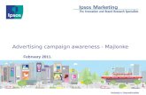Nobody’s Unpredictable Advertising campaign awareness - Majlonke February 2011.