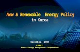 November, 2004 KEMCO Korea Energy Management Corporation.