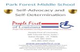Park Forest Middle School Self-Advocacy and Self-Determination.