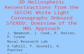 3D Heliospheric Reconstructions from the SECCHI White Light Coronagraphs Onboard STEREO: Overview of the NRL Approach J. Newmark, J. Cook, P. Reiser, P.
