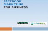 FACEBOOK MARKETING FOR BUSINESS. Facebook Optimize Facebook Page Build Audience Setup Facebook Advertisement Facebook Page Insight.